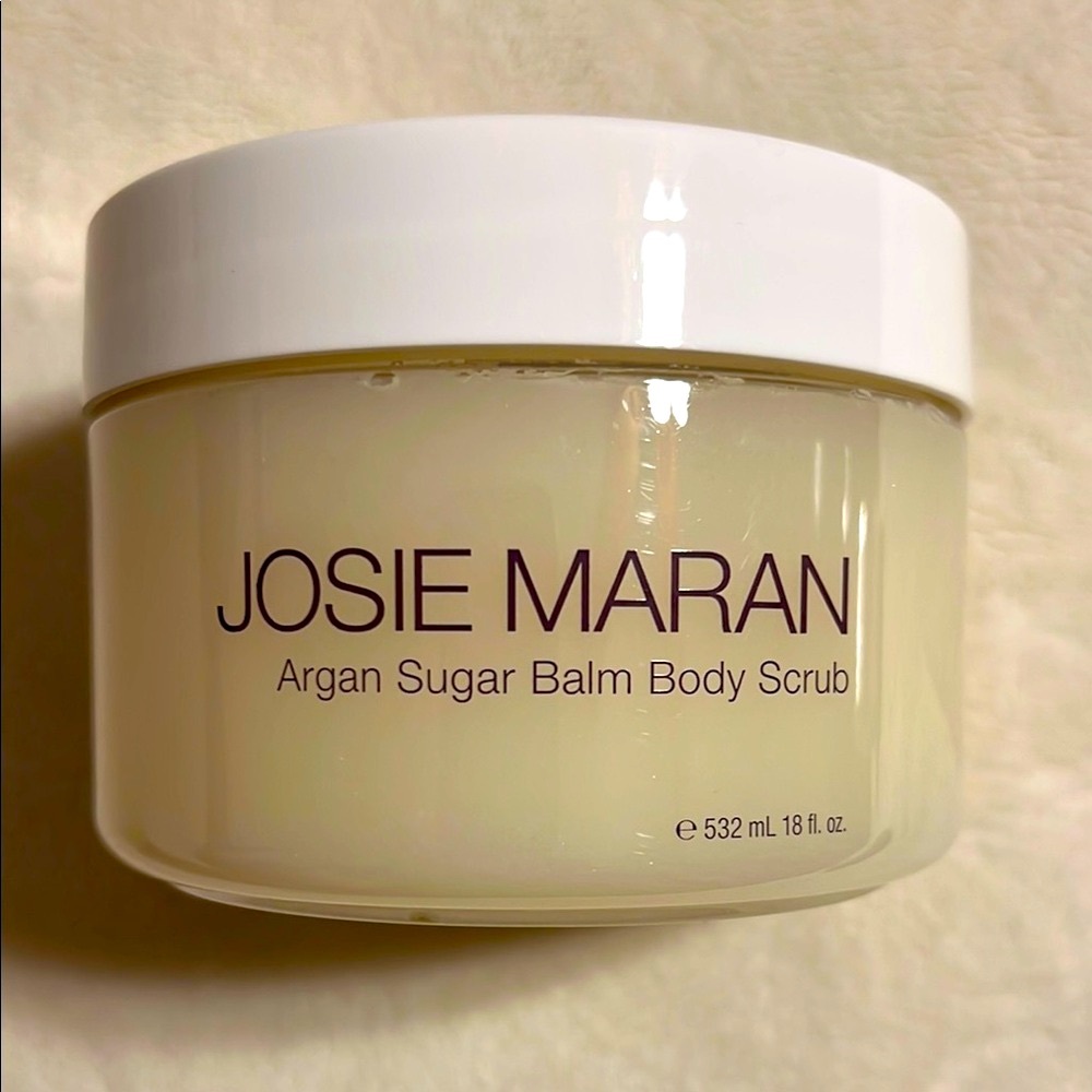 JOSIE MARAN. Argan Sugar Balm Body Scrub.Jumbo Size. 18oz/532ml.Sweet Clementine